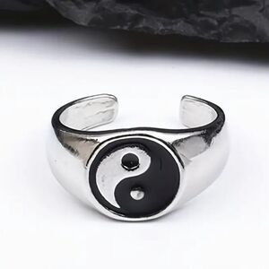 Retro Style Harmony Symbol Alloy Fashion Accessories Adjustable Ring